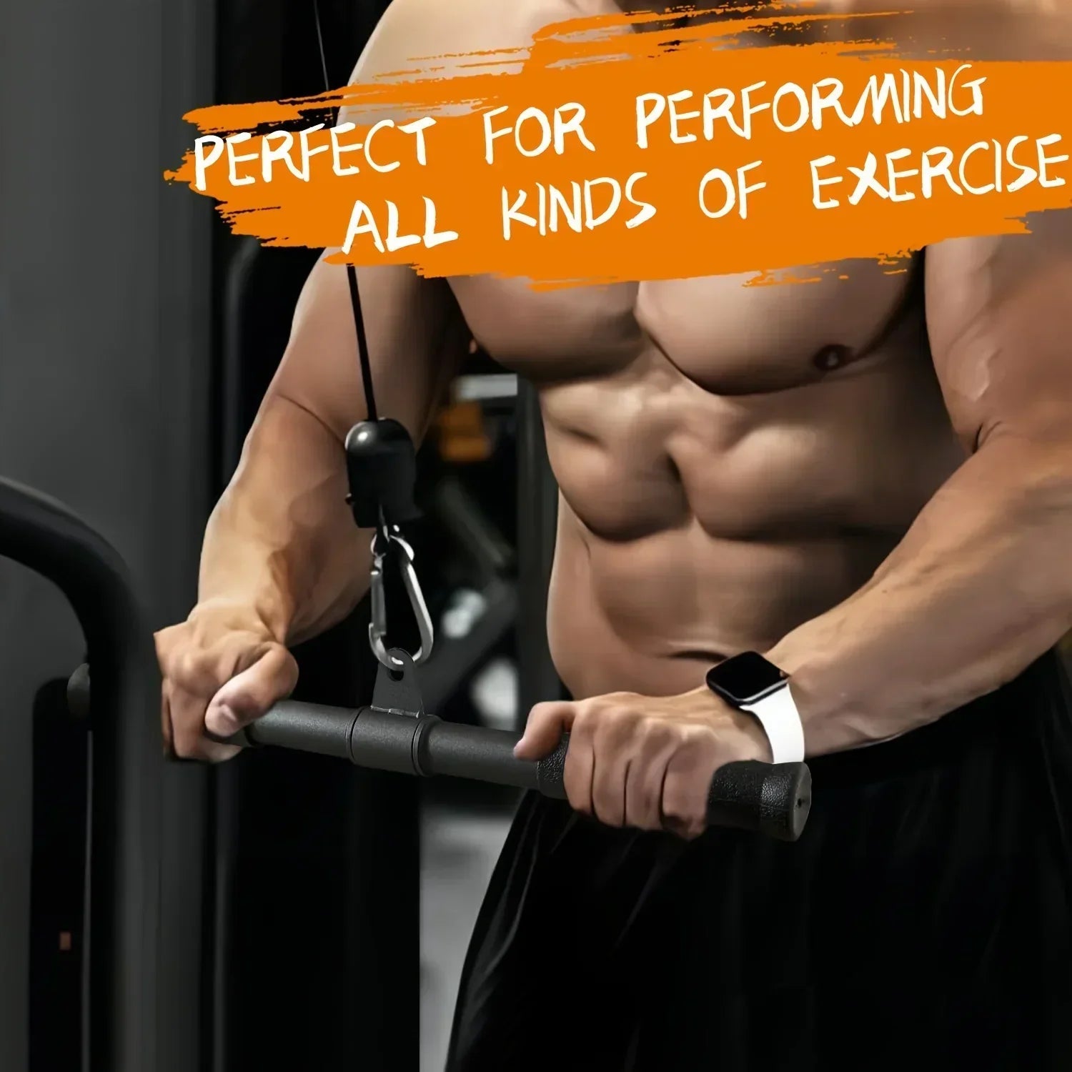 Gym Rotating Straight Bar-3