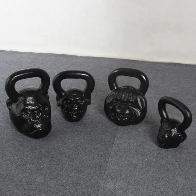 Monkey Head Kettlebell - Solid Cast Iron Home Gym